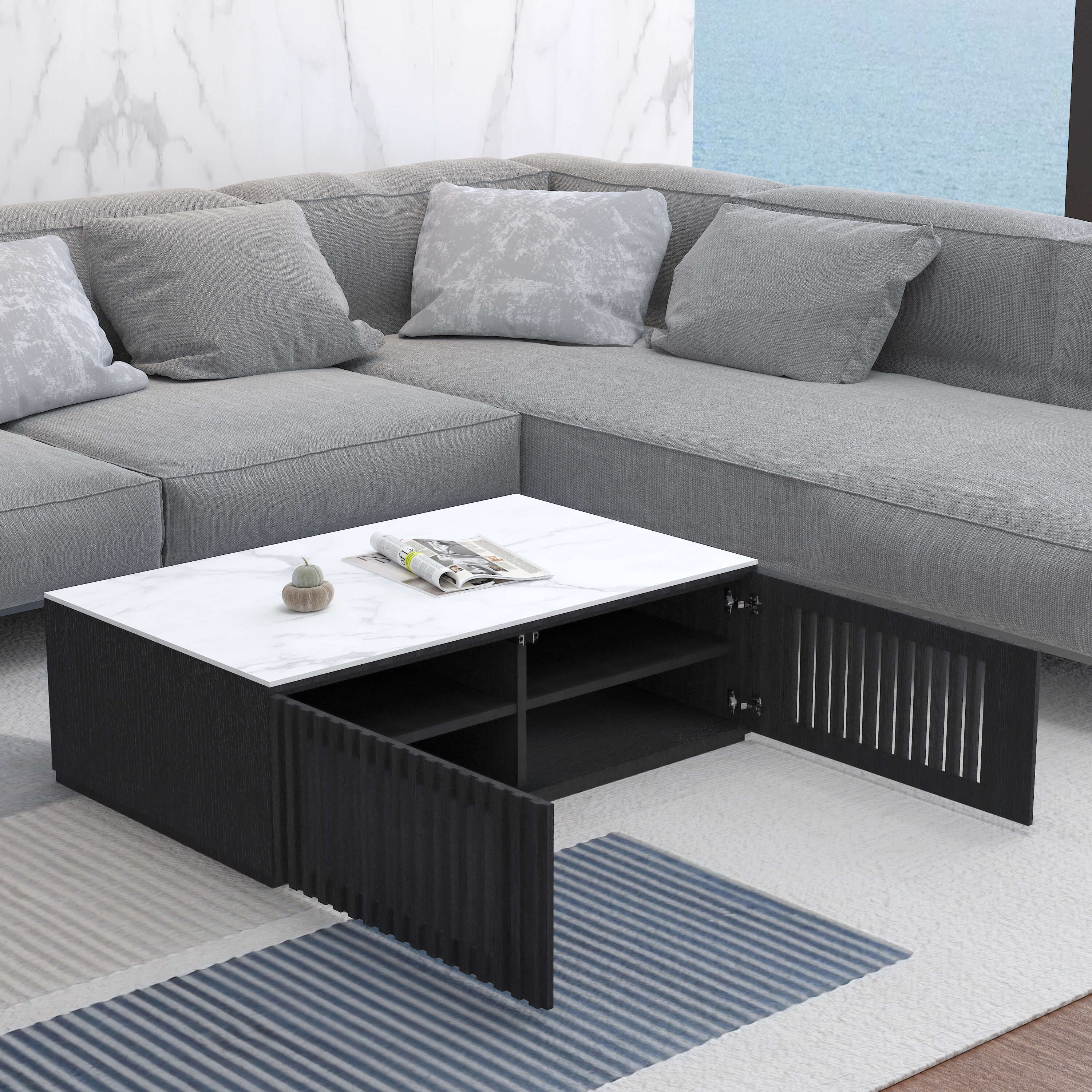 Nora Coffee Table White