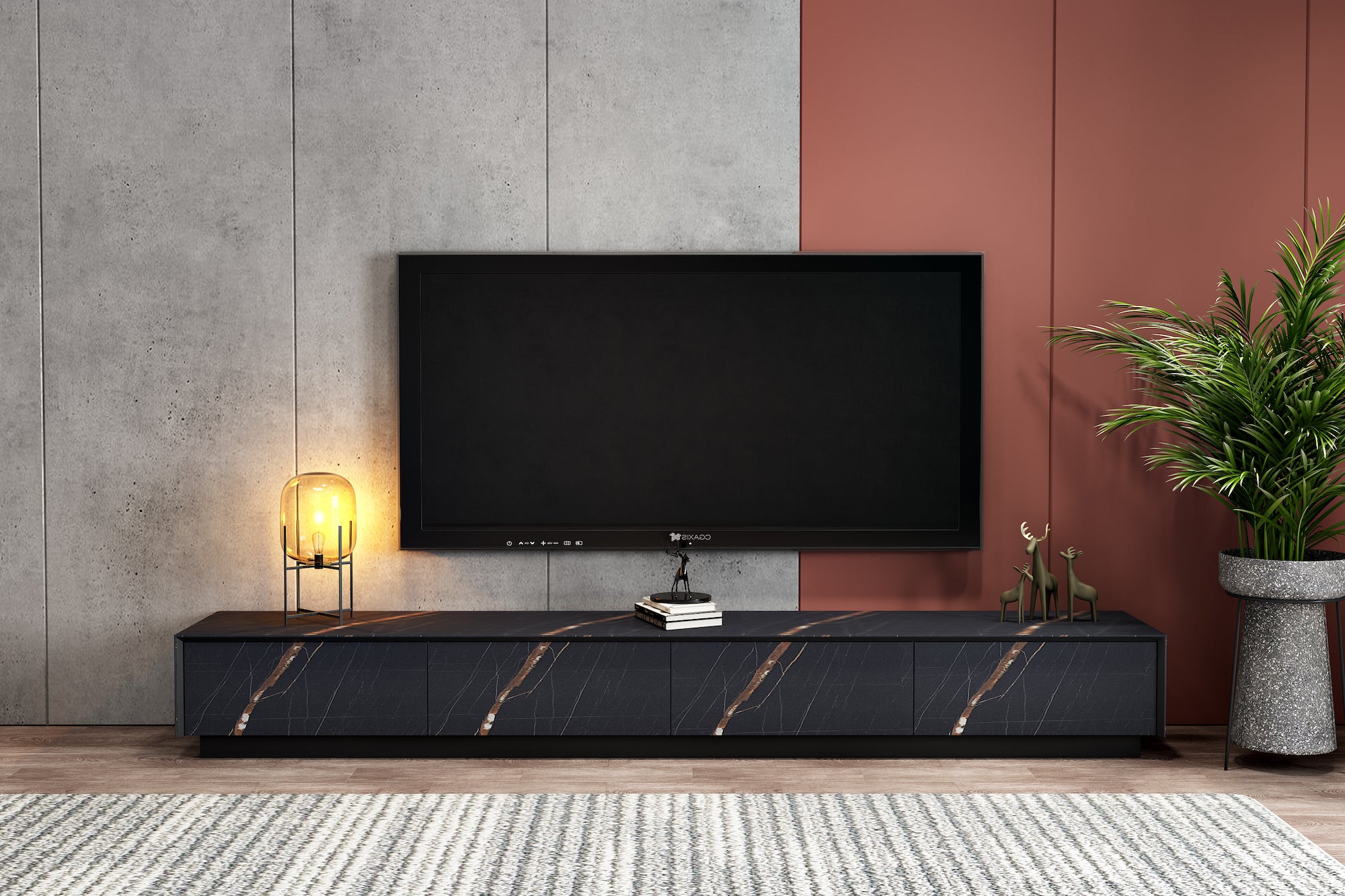 Dark Veneer Entertainment Unit