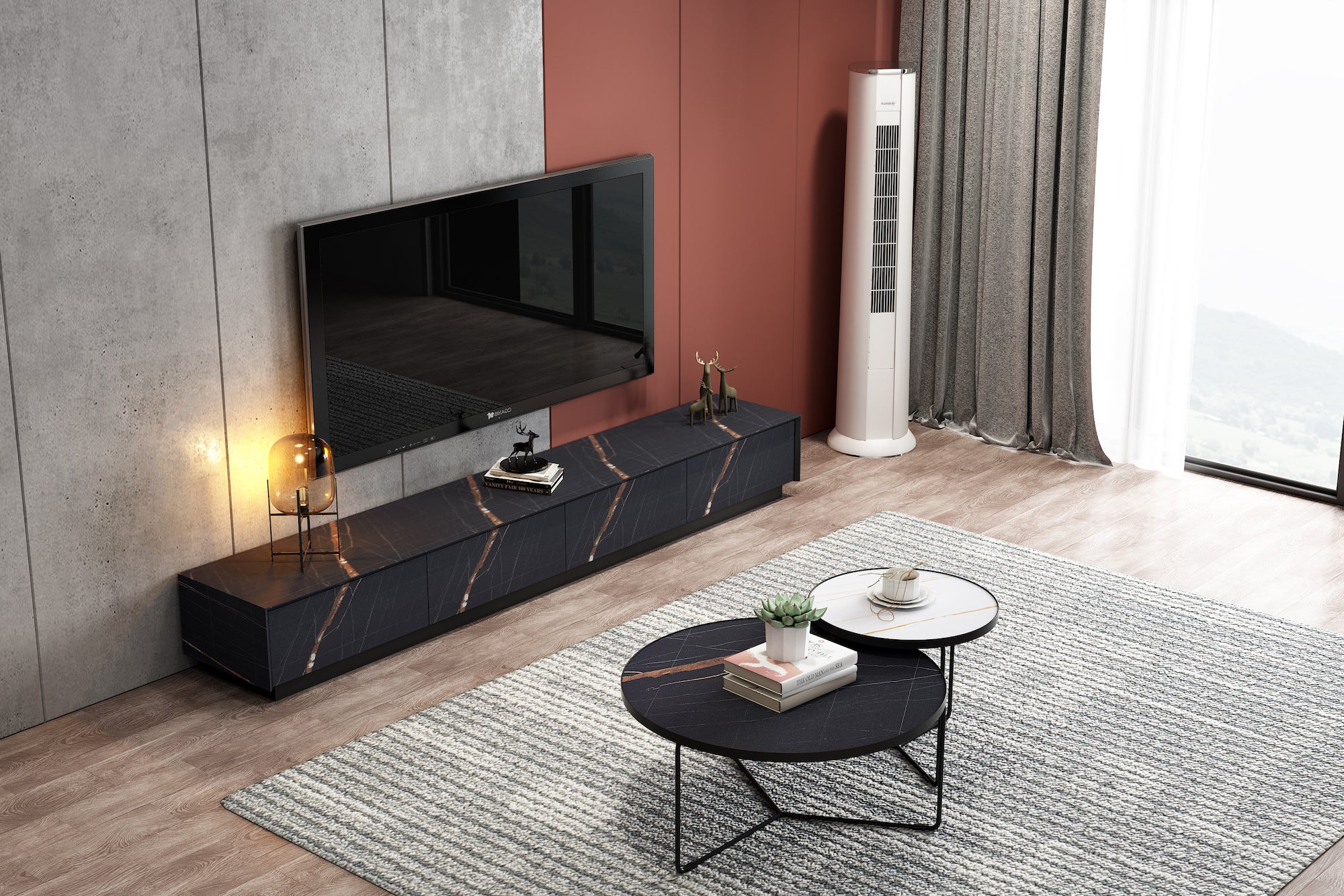 Modern Black Coffee Table