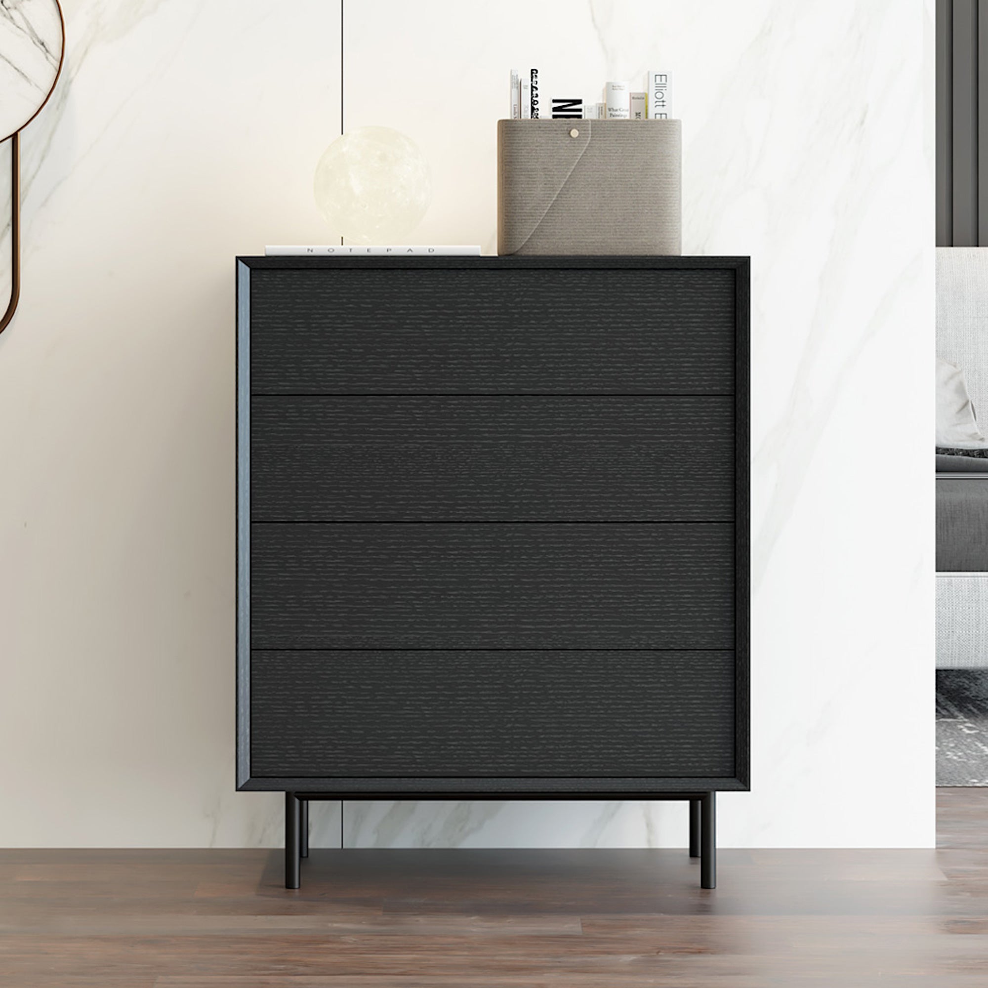 Black Oak Sideboard Cabinet