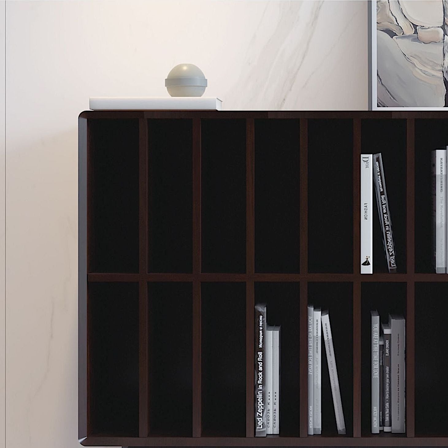 Dark Walnut Storage Shelf